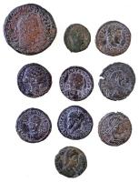 Római Birodalom 10db-os vegyes rézpénz tétel, közte Traianus Decius, II. Constantius, Fausta, Constans T:2,2-,3 Roman Empire 10pcs of various copper coins, including Trajan Decius, Constantius II, Fausta, Constans C:XF,VF,F
