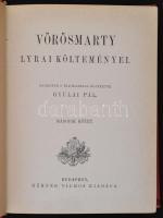 Vörösmarty Mihály Lyrai Költeményei I-II. Bp., é.n., Méhner Vilmos. Kiadói aranyozott, festett, illu...