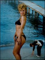 cca 1975 Női kellékek, 3 db vintage divatfotó, az egyik kasírozva, 40x30 cm