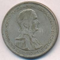 1930. 5P Ag "Horthy jobbra" T:3  Adamo P8