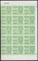 Románia 1988 Kb. 150 db okmánybélyeg, ívekben és ívdarabokban