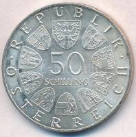 Ausztria 1966. 50Sch Ag "150 éves az Osztrák Nemzeti Bank" T:1-,2 Austria 1966. 50 Schilli...