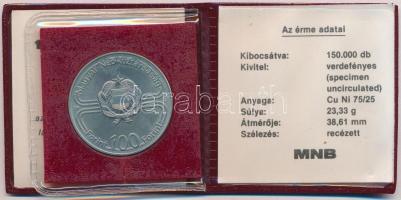 1981. 100Ft Cu-Ni "Bulgária 1300 éves" magyar-bolgár közös kiadás + 1982. 100Ft Cu-Ni &quo...