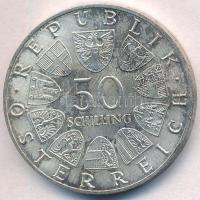 Ausztria 1967. 50Sch Ag "100 éves a Kék Duna keringő" T:1-,2 patina
Austria 1967. 50 Schi...