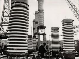 cca 1969 Ipari fotók, 3 db vintage fotóművészeti alkotás, 30x40 cm és 24x40 cm