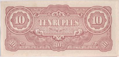 Burma / Japán megszállás 1942-1944. 10R
Burma / Japanese occupation 1942-1944. 10 Rupees
Krause 16