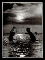 cca 1970 Balatoni fényképek, 3 db vintage fotó, 23x17 cm és 38x29 cm