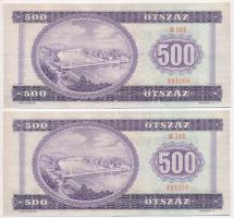 1969. 500Ft (2x) sorszámkövetők T:II