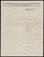 1919 a Gyógyszertári Munkások Szakszervezete áthelyezési értesítője