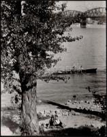cca 1935 Budapest, Római part, 3 db jelzés nélküli vintage fotó Reich Péter Cornel hagyatékából, 30x...