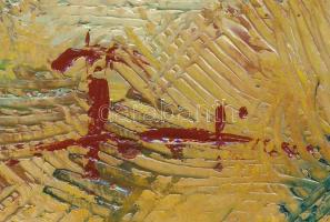 Olvashatatlan jelzéssel: Pásztorlány, olaj, farost, 25×20 cm