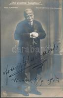 1912 Franz Glawatsch(1871-1928) osztrák operaénekes aláírása, őt ábrázoló fotólapon / autograph signautre of Franz Glawatsch Austrian opera singer