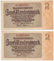 Német Harmadik Birodalom 1937. 2M (5x) sorszámkövetők T:III
German Third Reich 1937. 2 Mark (5x) se...