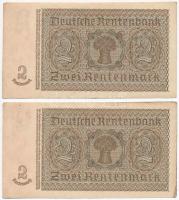 Német Harmadik Birodalom 1937. 2M (5x) sorszámkövetők T:III
German Third Reich 1937. 2 Mark (5x) se...
