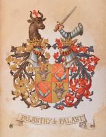 Palásthy Pál: Palásthyak. I. kötet. Bp., 1890, Hunyadi Mátyás, LXVII+464+13 p.+1 t+VII. t. (Leszárma...