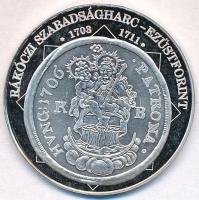 DN A magyar nemzet pénzérméi - Rákóczi szabadságharc ezüstforint 1703-1711 Ag emlékérem (10,37g/0.999/35mm) T:PP