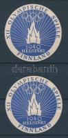 1940 Az elmaradt Helsinki olimpia 2 db levélzárója