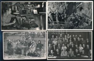 cca 1950-es, 1960-as évek, Tiszavölgyi József (1909-?) fotóriporter hagyatékából 99 db vintage fotó, többsége pecséttel jelzett, vagy feliratozott, 8x11 cm és 9x14 cm között