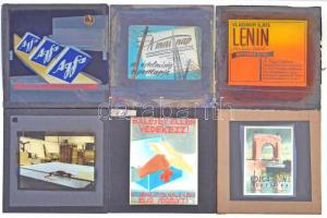 cca 1947 Fekete György (1904-1990) budapesti fényképész reklámgrafikái különféle szolgáltatásokról, ...