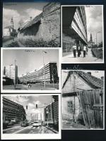 cca 1970 Vincze János (1922-1998) kecskeméti fotóművész felvételei Kecskemét fejlődéséről, 22 db vin...