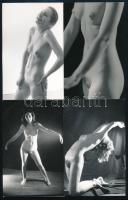cca 1968 Czakó László (?-?) 13 db vintage fotója, egy része pecséttel jelzett, 14x9 cm / 13 erotic p...