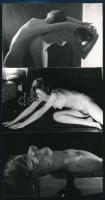 cca 1968 Czakó László (?-?) 13 db vintage fotója, egy része pecséttel jelzett, 14x9 cm / 13 erotic p...
