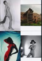 cca 1975 Szexis kavalkád, 13 db szolidan erotikus fénykép, vintage negatívokról készült mai nagyítás...