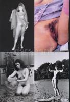 cca 1978 Örömös fényképek, 21 db szolidan erotikus fénykép, vintage negatívokról készült mai nagyítá...