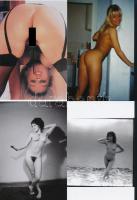 cca 1976 Fiatalkori szép emlékek, 33 db szolidan erotikus fénykép, vintage negatívokról készült mai ...