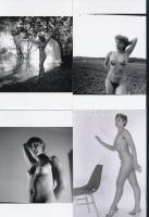 cca 1976 Fiatalkori szép emlékek, 33 db szolidan erotikus fénykép, vintage negatívokról készült mai ...