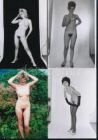 cca 1975 Mindent megmutatunk, 44 db szolidan erotikus fénykép, vintage negatívokról készült mai nagyítások, 12,5x8,5 cm / 44 erotic photos, 12,5x8,5 cm