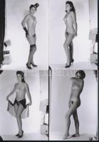 cca 1975 Mindent megmutatunk, 44 db szolidan erotikus fénykép, vintage negatívokról készült mai nagy...