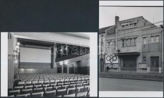 1973 Budapesti mozik (Alkotás, Kölcsey, Tátra, Szikra) kívül-belül, 36 db mai nagyítás korabeli nega...