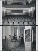 1973 Budapesti mozik (Alkotás, Kölcsey, Tátra, Szikra) kívül-belül, 36 db mai nagyítás korabeli nega...