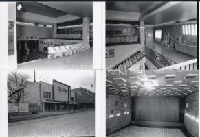 1973 Budapesti mozik (Alkotás, Kölcsey, Tátra, Szikra) kívül-belül, 36 db mai nagyítás korabeli nega...