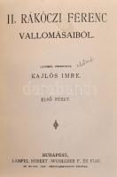 Történelem Kor és Életrajzok. 6 mű egybekötve. 
Brodarics István: Brodarics históriája a mohácsi vé...