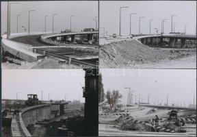 cca 1986 Budapesti városképek a metró és autópálya építkezések idejéről, korábban visszamaradt tétel...