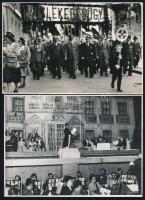 cca 1960 Tiszavölgyi József (1909-?) fotóriporter hagyatékából 13 db vintage fotó, különféle témákró...