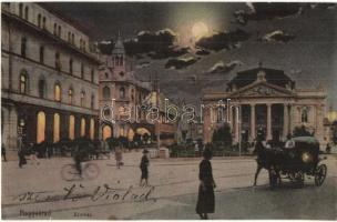 Nagyvárad, Oradea; színház este / theatre at night (r)