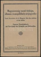 1947 Magyarország vasúti térképének állomás- és megállóhely névjegyzéke. Bp., MÁV. Papírkötésben, jó állapotban, TÉRKÉP NÉLKÜL.