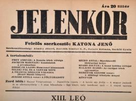 1941-1942 A Jelenkor c. folyóirat 23 db száma a kor szellemi életének lenyomatával
