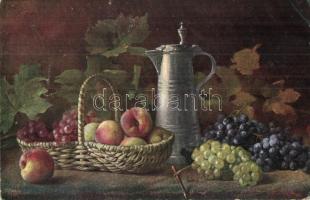 56 db RÉGI csendéletes művész motívumlap, litho lapokkal / 56 pre-1945 still life art motive postcar...