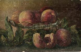 66 db RÉGI csendéletes művész motívumlap, olajfestmény lapokkal és lithokkal / 66 pre-1945 still lif...