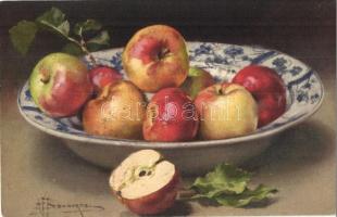 66 db RÉGI csendéletes művész motívumlap, olajfestmény lapokkal és lithokkal / 66 pre-1945 still lif...