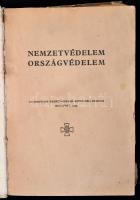 Nemzetvédelem, országvédelem. Bp., 1943, Országos Nemzetvédelmi Szövetség. Kissé kopott papírkötésbe...