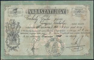 1905 Vadászjegy / Vadászati jegy / Hunter licence