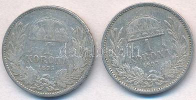 1893KB-1895KB 1K Ag "Ferenc József" (2x) T:2-,3
Adamo K5.1