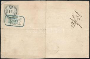 1865 Fegyvertarthatási / fegyvertartási engedély dobrai lakos, Batthyányi Ferenc vadásza részére 1Fl...