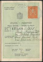 1932 A Magyar Királyság által kiállított fényképes útlevél, pecsétekkel / Hungarian passport