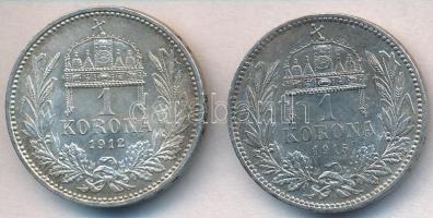 1912KB-1915KB 1K Ag "Ferenc József" (2x) T:1-
Adamo K5.1